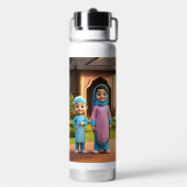 Waterflesje Waterfles (Achterkant)