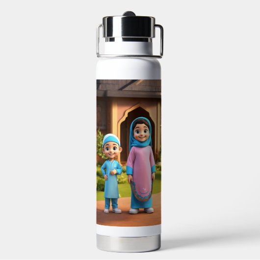 Waterflesje Waterfles (Achterkant)