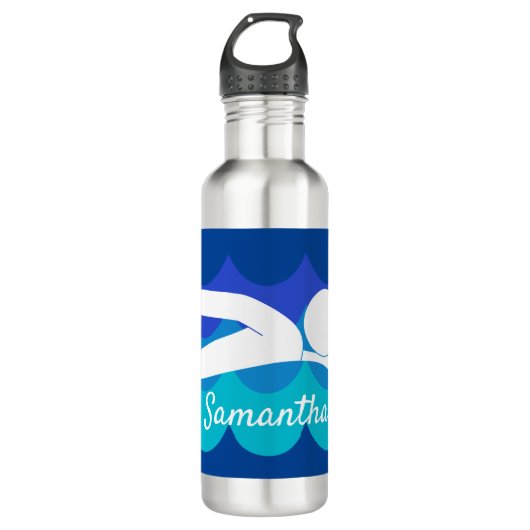 Waterflesje zwemmen waterfles  (Voorkant)