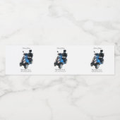 Waterfleslabel (21 cm x 5,4 cm) 4pk waterfles etiket (Enkel label)