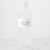 Waterfleslabel Afdrukken Upload je ontwerp Waterfles Etiket (Voorkant)