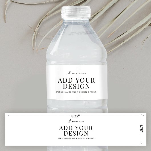 Waterfleslabel Afdrukken Upload je ontwerp Waterfles Etiket