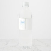 Waterfleslabel baby shower. waterfles etiket (Achterkant)