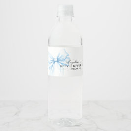 Waterfleslabel baby shower. waterfles etiket