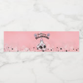 Waterfleslabels Halloween SKULL-FEEST Waterfles Etiket (Enkel label)