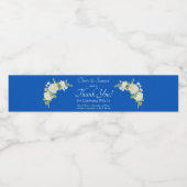 Waterfleslabels, Kobaltblauw Waterfles Etiket (Enkel label)