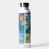 Waterflessen - boven het Zee Waterfles (Links)