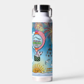 Waterflessen - boven het Zee Waterfles (Voorkant)