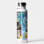 Waterflessen - boven het Zee Waterfles (Rechts)