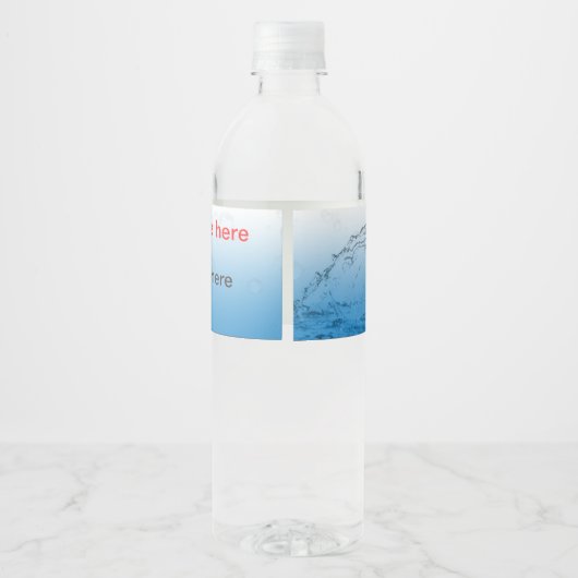 Waterflesverpakking Waterfles Etiket (Achterkant)