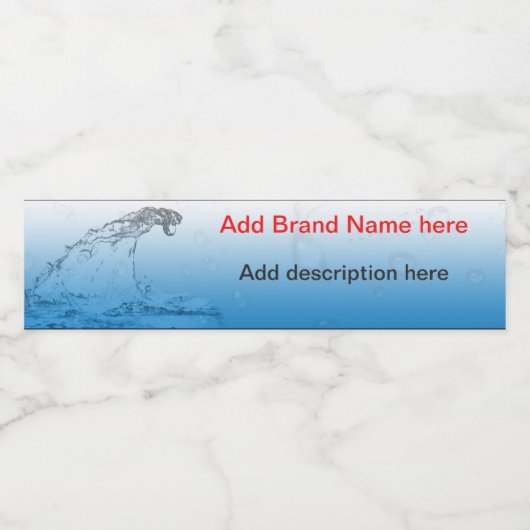 Waterflesverpakking Waterfles Etiket (Enkel label)