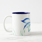 Waterflower II Tweekleurige Koffiemok (Links)