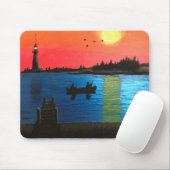 Waterfont Sunset Muismat (Met muis)