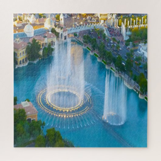 Waterfonteinen in Las Vegas legpuzzel (Verticaal)