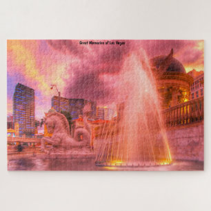 Waterfonteinen in Las Vegas legpuzzel