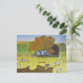 Waterford Barn & Sheep Briefkaart (Staand voorkant)
