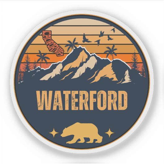 Waterford, Californië Sticker (Voorkant)