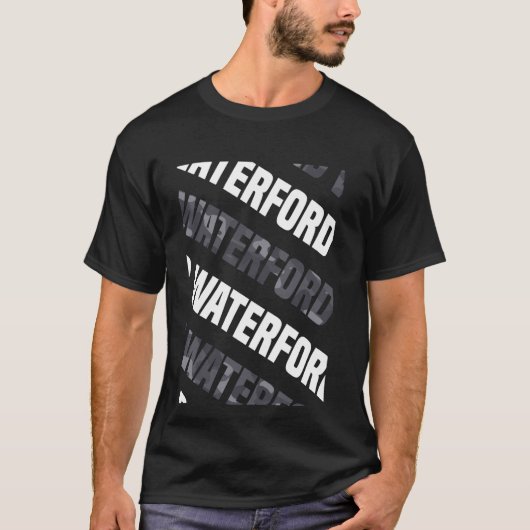Waterford Camo Pattern Grey Camouflage T-shirt (Voorkant)