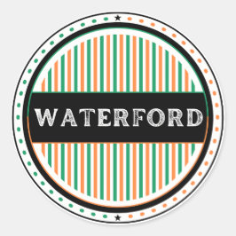Waterford City Pride Embleem – Ierse Identiteit Ronde Sticker