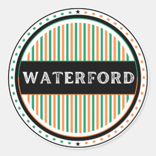 Waterford City Pride Embleem – Ierse Identiteit Ronde Sticker
