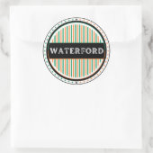 Waterford City Pride Embleem – Ierse Identiteit Ronde Sticker (Tas)