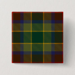 Waterford County Irish Tartan Vierkante Button 5,1 Cm