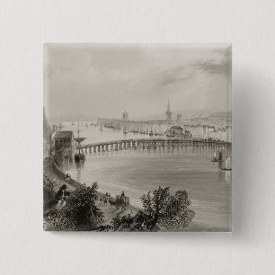 Waterford, Ierland, uit 'Scenery' en Vierkante Button 5,1 Cm