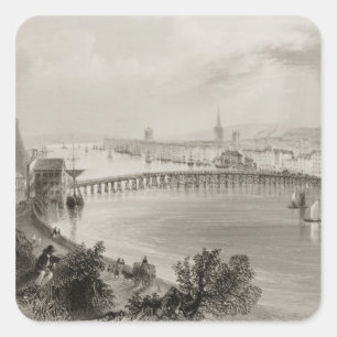 Waterford, Ierland, uit 'Scenery' en Vierkante Sticker