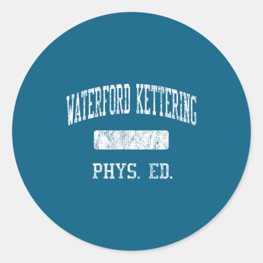 Waterford kettering middelbare school middelbare s ronde sticker (Voorkant)