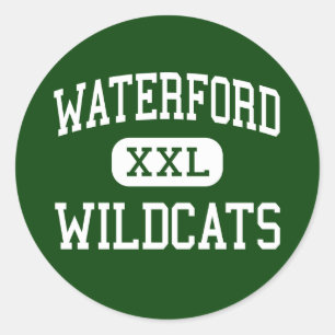 Waterford - Wildcats - Hoog - Waterford Ohio Ronde Sticker