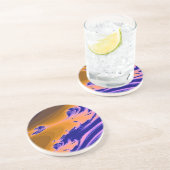 WATERFRACTIE ZANDSTEEN ONDERZETTER (Zijkant)