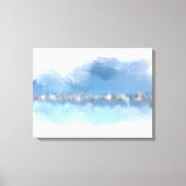 "Waterfront" 24 x 18 abstracte moderne kunst Canvas Afdruk (Voorkant)