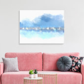 "Waterfront" 24 x 18 abstracte moderne kunst Canvas Afdruk (Insitu (Woonkamer))