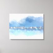 "Waterfront" 24 x 18 abstracte moderne kunst Canvas Afdruk (Voorkant)