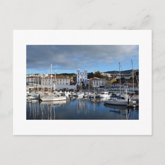 Waterfront: Angra do Heroismo, Terceira, Azoren Briefkaart (Voorkant)
