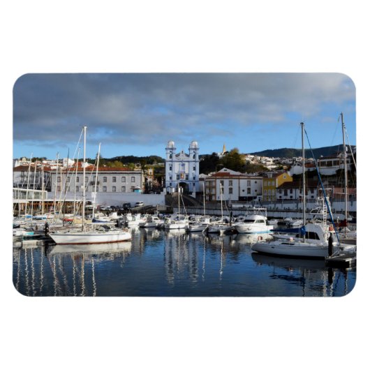 Waterfront: Angra do Heroismo, Terceira, Azoren Magneet (Horizontaal)