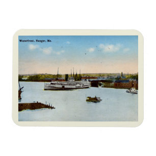 Waterfront, Bangor, Maine Style Magneet