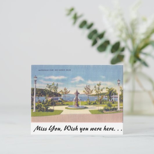 Waterfront, Bar Harbour, Maine Briefkaart (Staand voorkant)