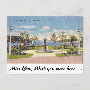 Waterfront, Bar Harbour, Maine Briefkaart