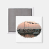 Waterfront, Beaufort, SC Magneet (Voorkant / Achterkant)