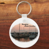 Waterfront, Beaufort, SC Sleutelhanger (Voorkant)