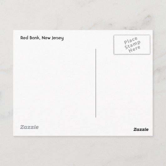 Waterfront bij zonsondergang briefkaart (Achterkant)