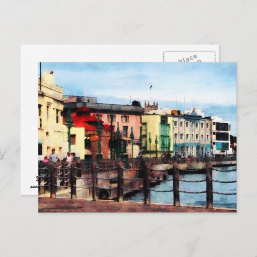 Waterfront Bridgetown Barbados Briefkaart (Voorkant / Achterkant)