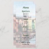 Waterfront Bridgetown Barbados Bruiloft Menu (Voorkant / Achterkant)