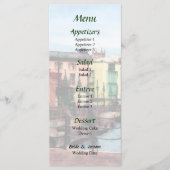 Waterfront Bridgetown Barbados Bruiloft Menu (Voorkant)