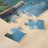Waterfront Cottage Meerhuis Eenden Zomer Legpuzzel (Zijkant)