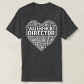 Waterfront directeur Hart T-shirt (Design voorkant)