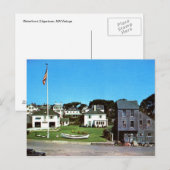 Waterfront, Edgartown, MA Vintage Briefkaart (Voorkant / Achterkant)