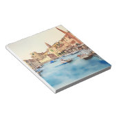 Waterfront en boten in de haven, Italiaans Notitieblok (Schuin)
