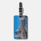 Waterfront en Downtown Bagagelabel (Voorkant verticaal)